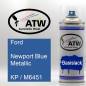 Preview: Ford, Newport Blue Metallic, KP / M6451: 400ml Sprühdose, von ATW Autoteile West.